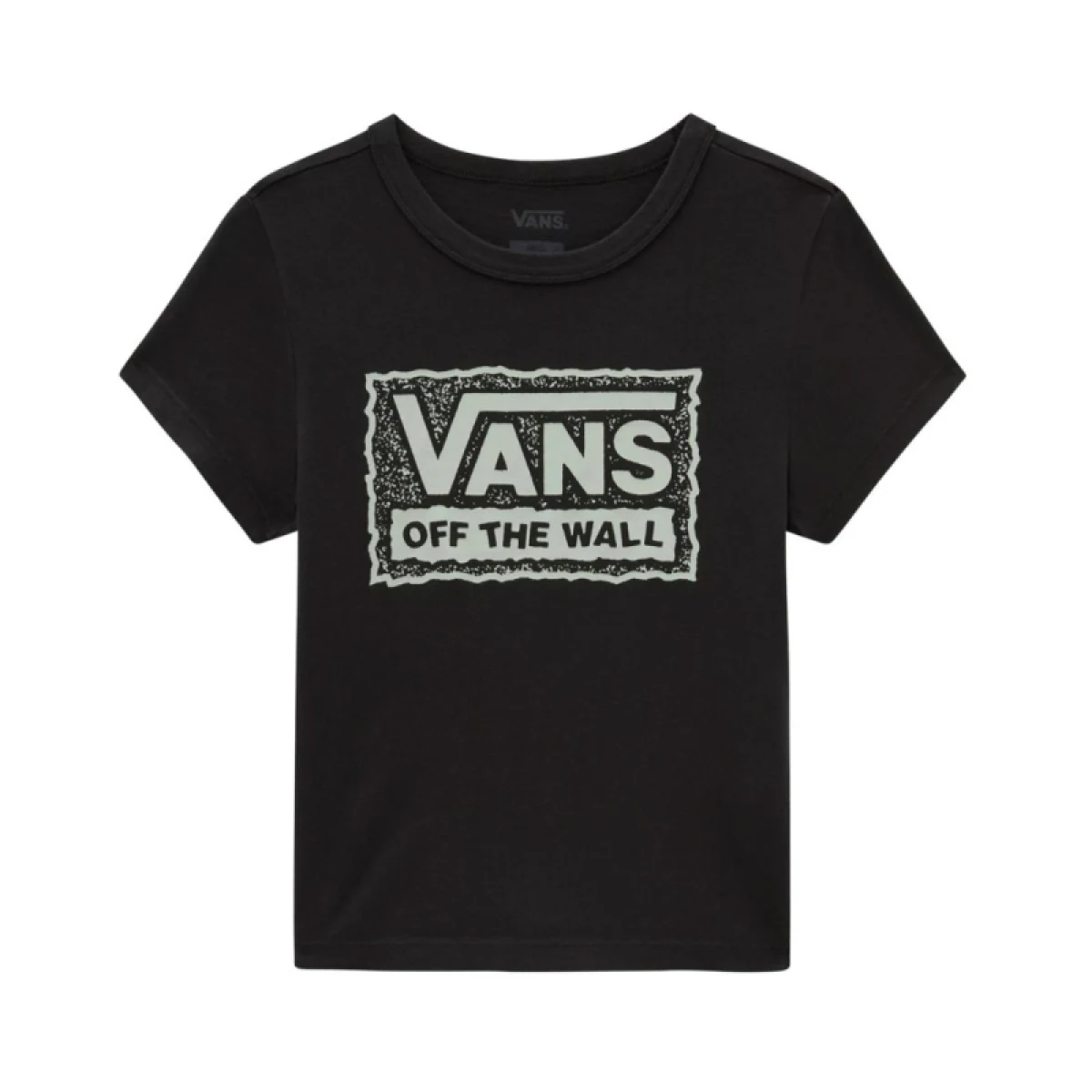 Dámske tričko s krátkym rukávom VANS RUGGED BOX LOGO MINI-Black · záber 5
