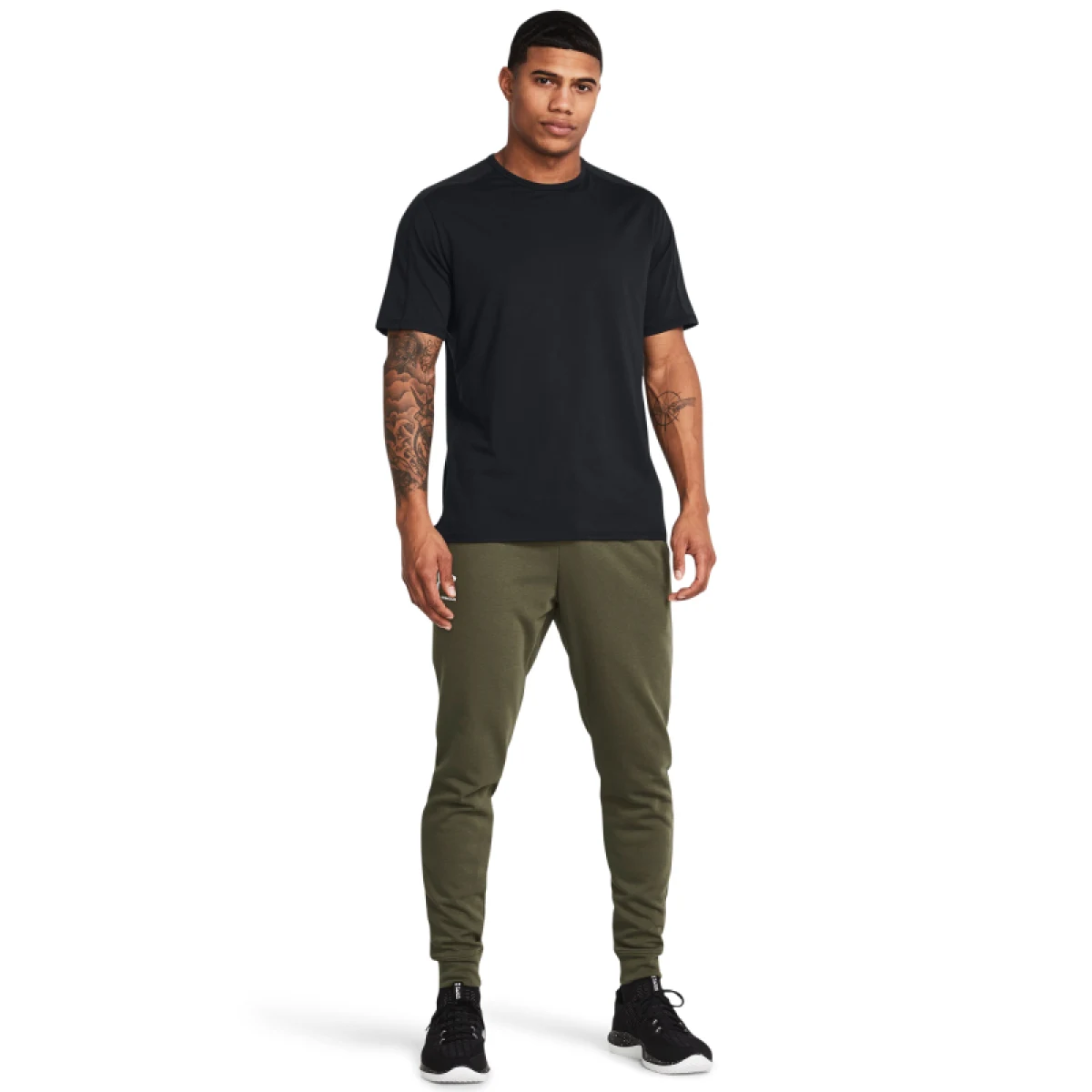 Pánske tepláky UNDER ARMOUR UA Rival Terry Jogger-GRN · záber 4
