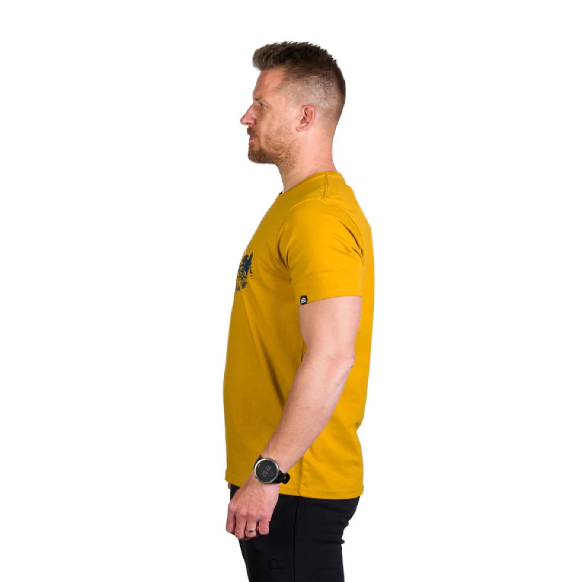 Pánske turistické tričko s krátkym rukávom NORTHFINDER KORY-314-goldenyellow · záber 3