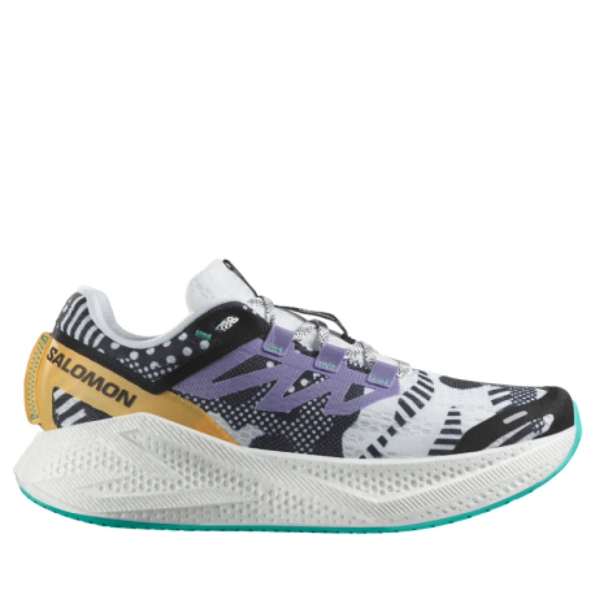 Pánska bežecká obuv SALOMON Aero Glide 3 Proto Pack M white black waterfall · záber 1