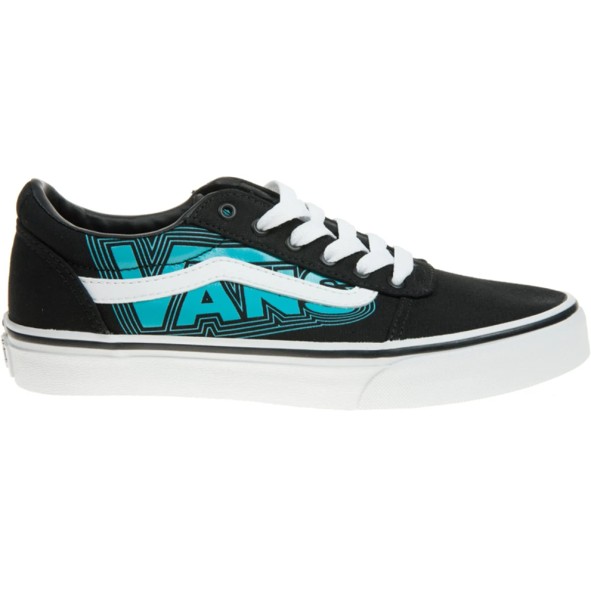 Chlapčenská rekreačná obuv VANS YT Ward Glow Vans Neon blue black · záber 2