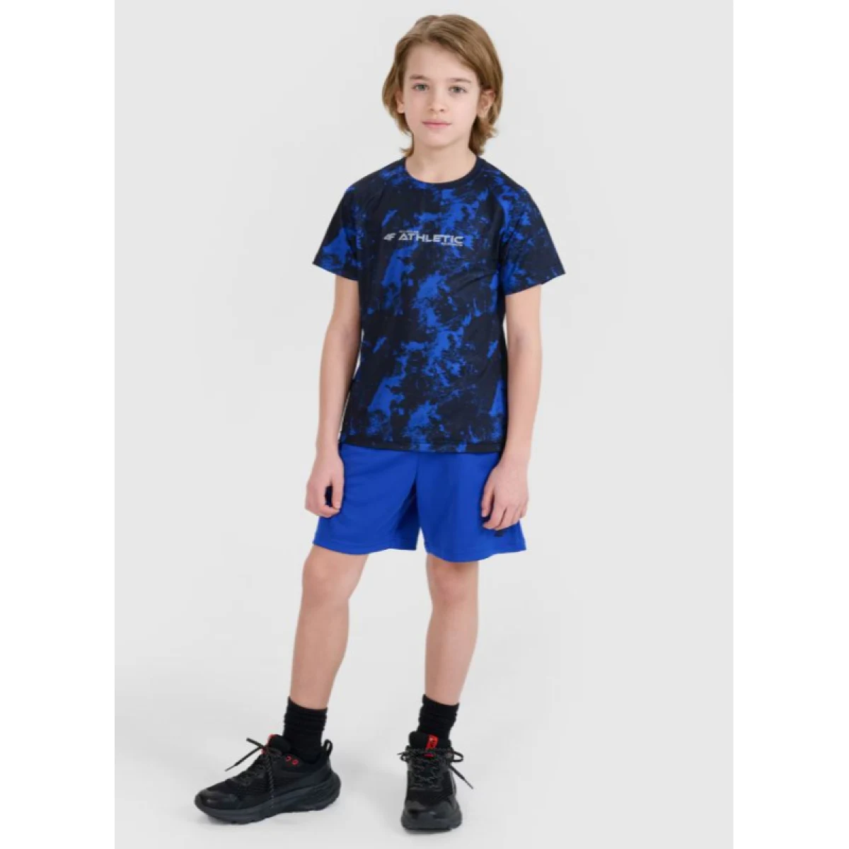 Chlapčenské tréningové tričko s krátkym rukávom 4F JUNIOR TSHIRT FNK M1210-92A MULTICOLOUR 2 ALLOVER · záber 4