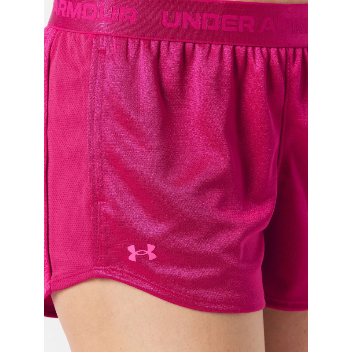 Dámske tréningové kraťasy UNDER ARMOUR Tech Play Up Shine Shorts-PPL · záber 5