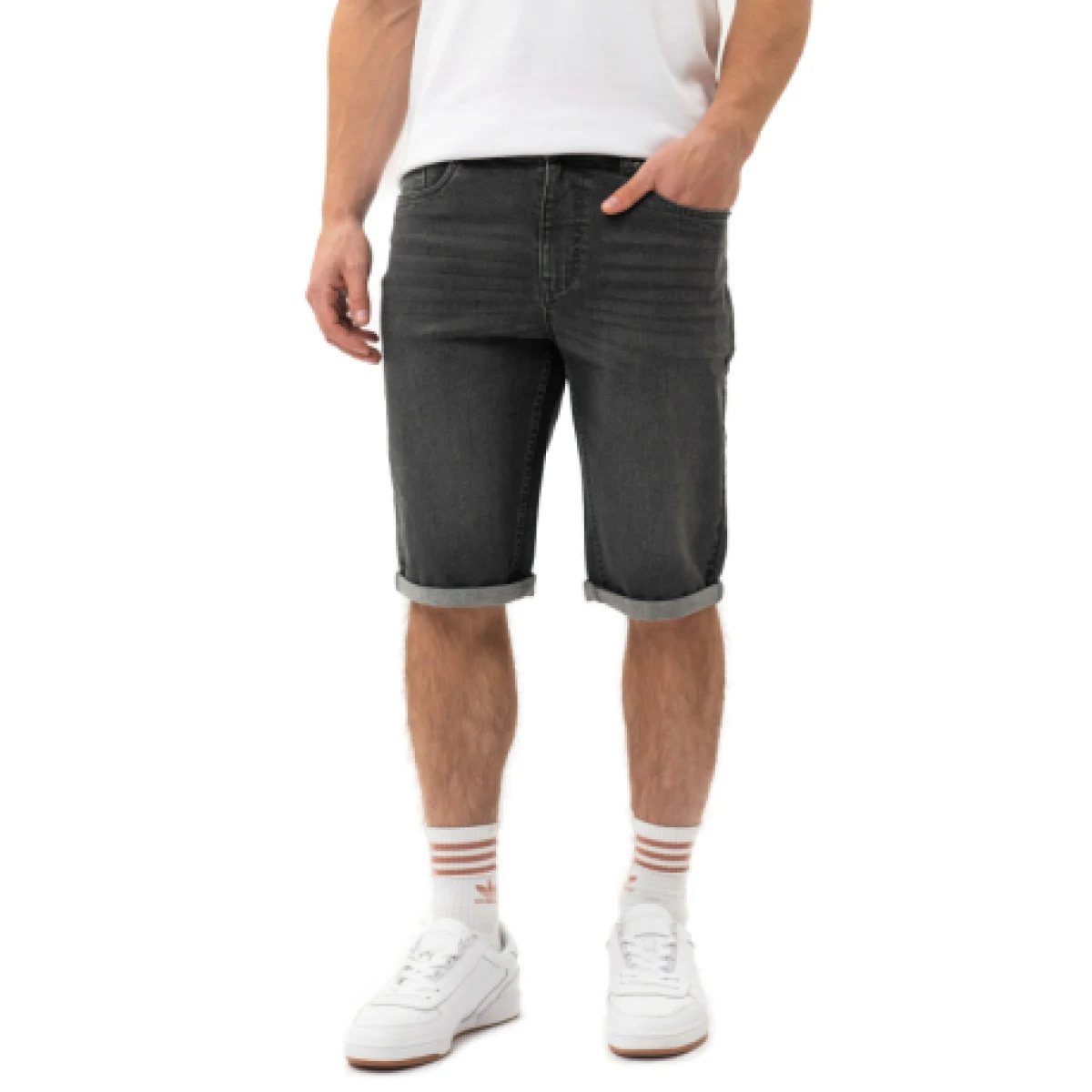 Pánske riflové kraťasy VOLCANO MIST-701-GRAPHITE · záber 1