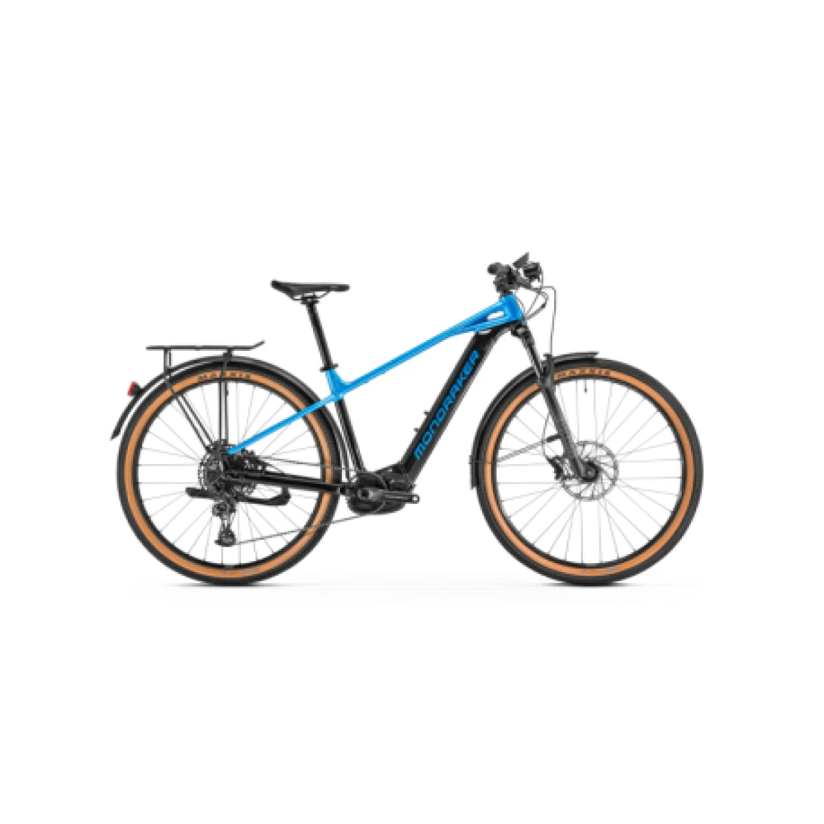 Horský elektrobicykel MONDRAKER Prime R X, black marlin blue · záber 1