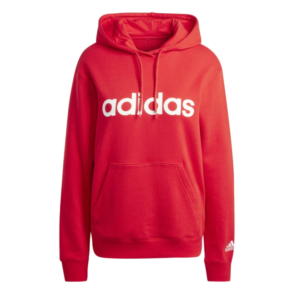 Dámska mikina s kapucňou ADIDAS W LIN FT HD-IY9187-Red · záber 5