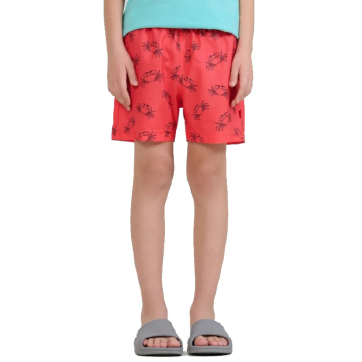 Chlapčenské plavky 4F JUNIOR BOARD SHORTS M121-63A-CORAL ALLOVER · záber 1