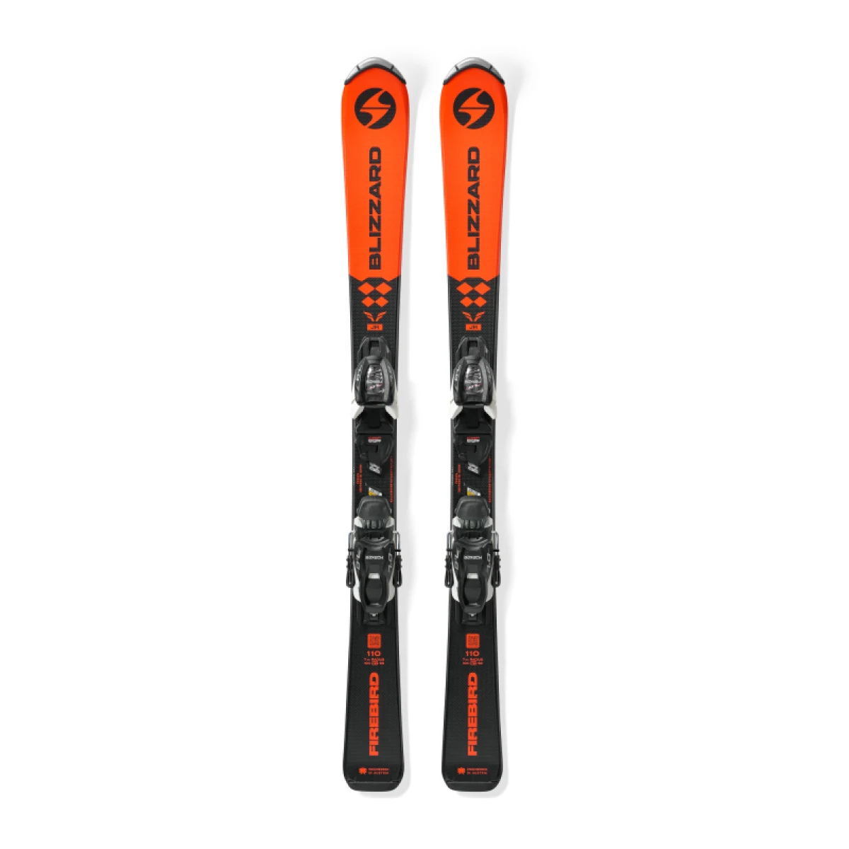 Juniorské lyže na zjazdovku - on piste s viazaním BLIZZARD Firebird JR + FDT JR 7, orange · záber 2