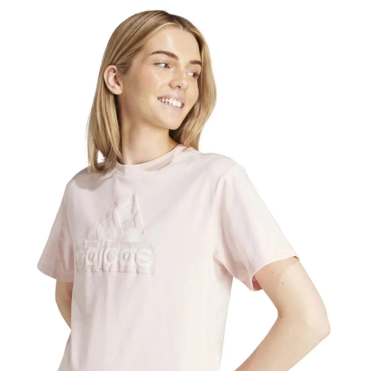 Dámske tričko s krátkym rukávom ADIDAS W FI LOGO T-IY3441-Pink · záber 3