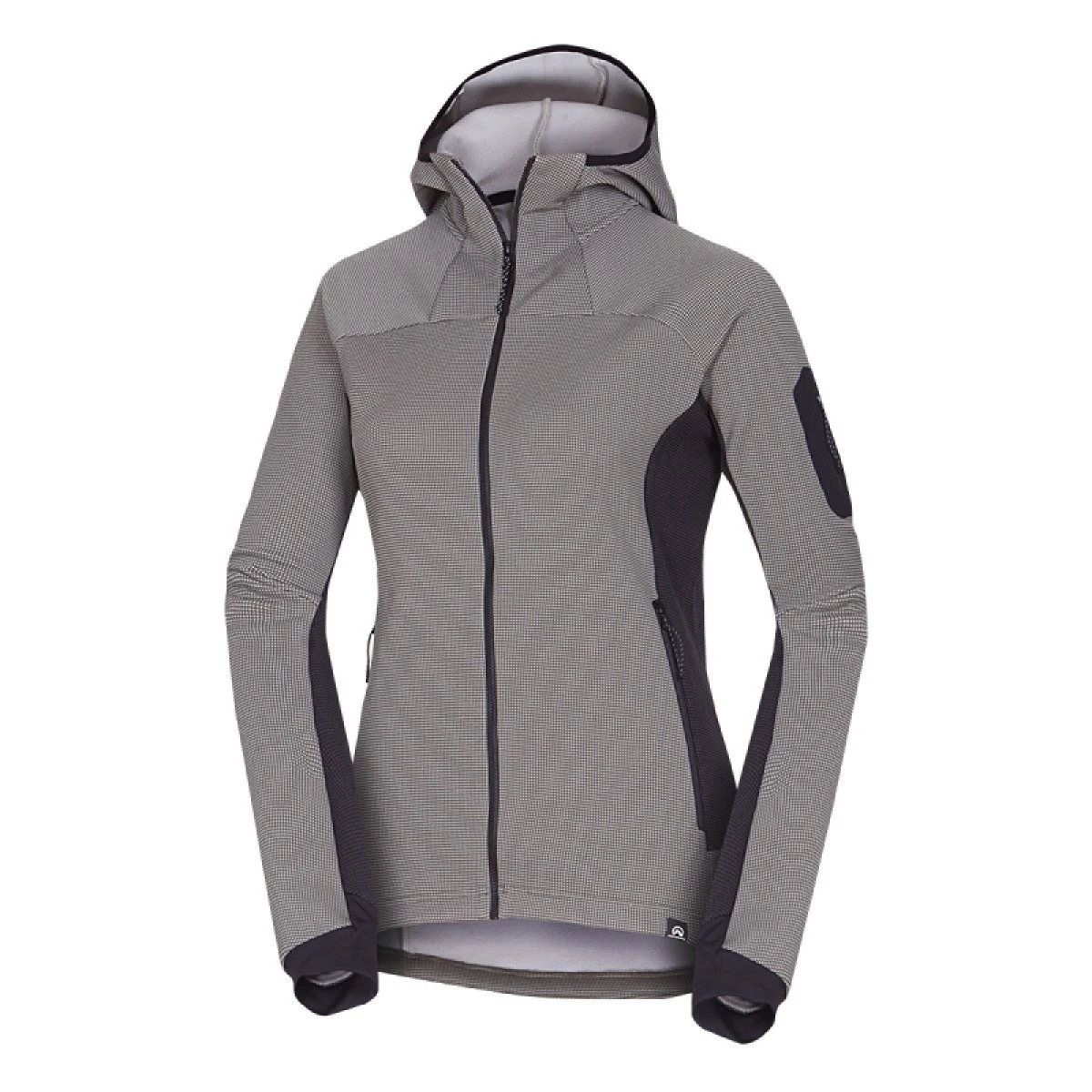 Dámska turistická mikina so zipsom NORTHFINDER MARCELLA-807lightgreenblack · záber 4