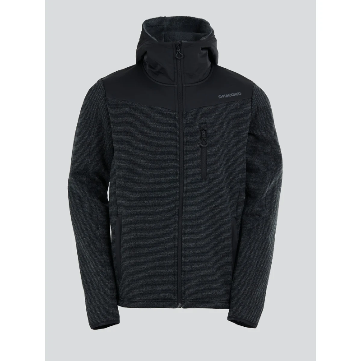 Pánska mikina so zipsom FUNDANGO Ashford Insulated Fleece Jacket-780-antracit · záber 2