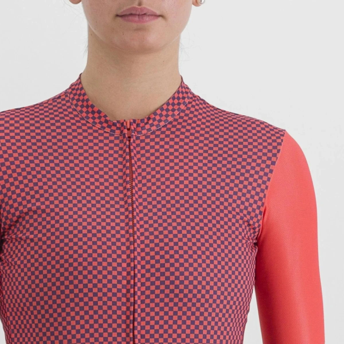 Dámsky cyklistický dres s krátkym rukávom SPORTFUL Checkmate w jersey, pompelmo mulled grape · záber 5