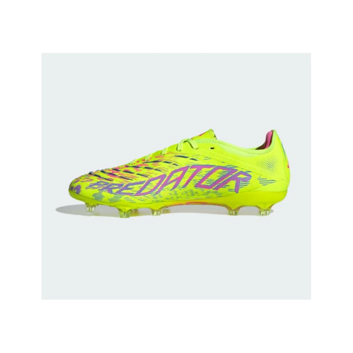 Pánske futbalové kopačky outdoorové ADIDAS Predator Pro M FG lucid lemon blue fusion lucid pink · záber 3