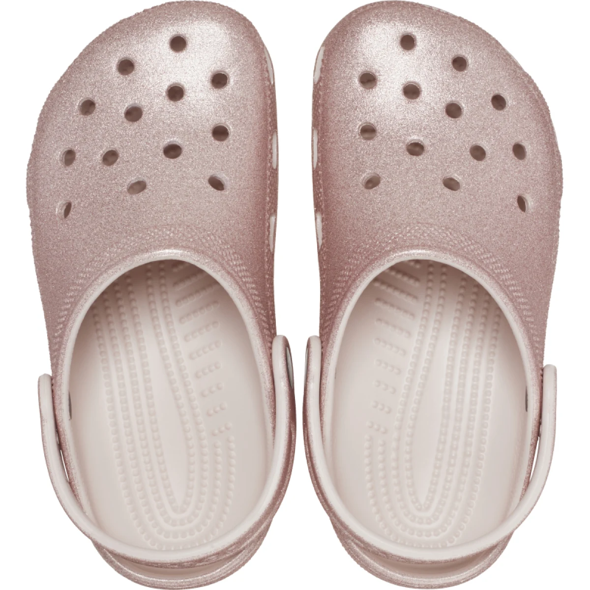 Dievčenské kroksy (rekreačná obuv) CROCS Classic Glitter Clog K quartz glitter · záber 3