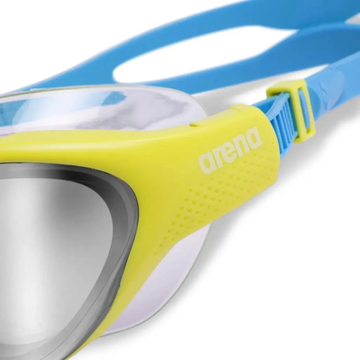 Juniorské plavecké okuliare ARENA THE ONE MASK JR MR-SILVER-SOFT_GREEN-BLUE_COSMO · záber 5