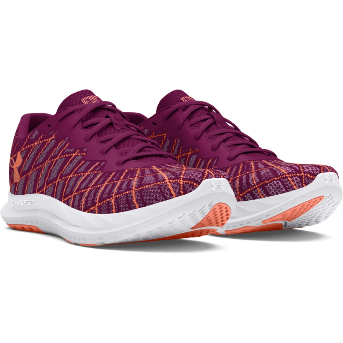 Dámska bežecká obuv UNDER ARMOUR UA W Charged Breeze 2 purple gemini flare orange orange · záber 3