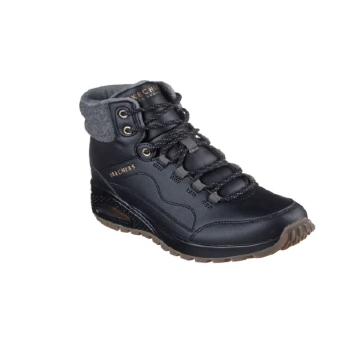 Dámske členkové zimné topánky SKECHERS Uno Rugged black black · záber 1