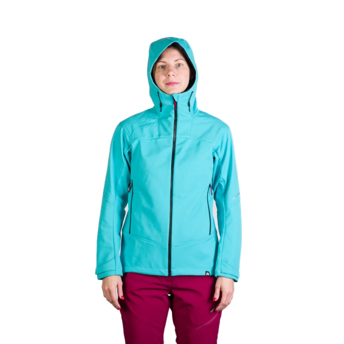 Dámska turistická softshellová bunda NORTHFINDER TINA-396lightblue · záber 2