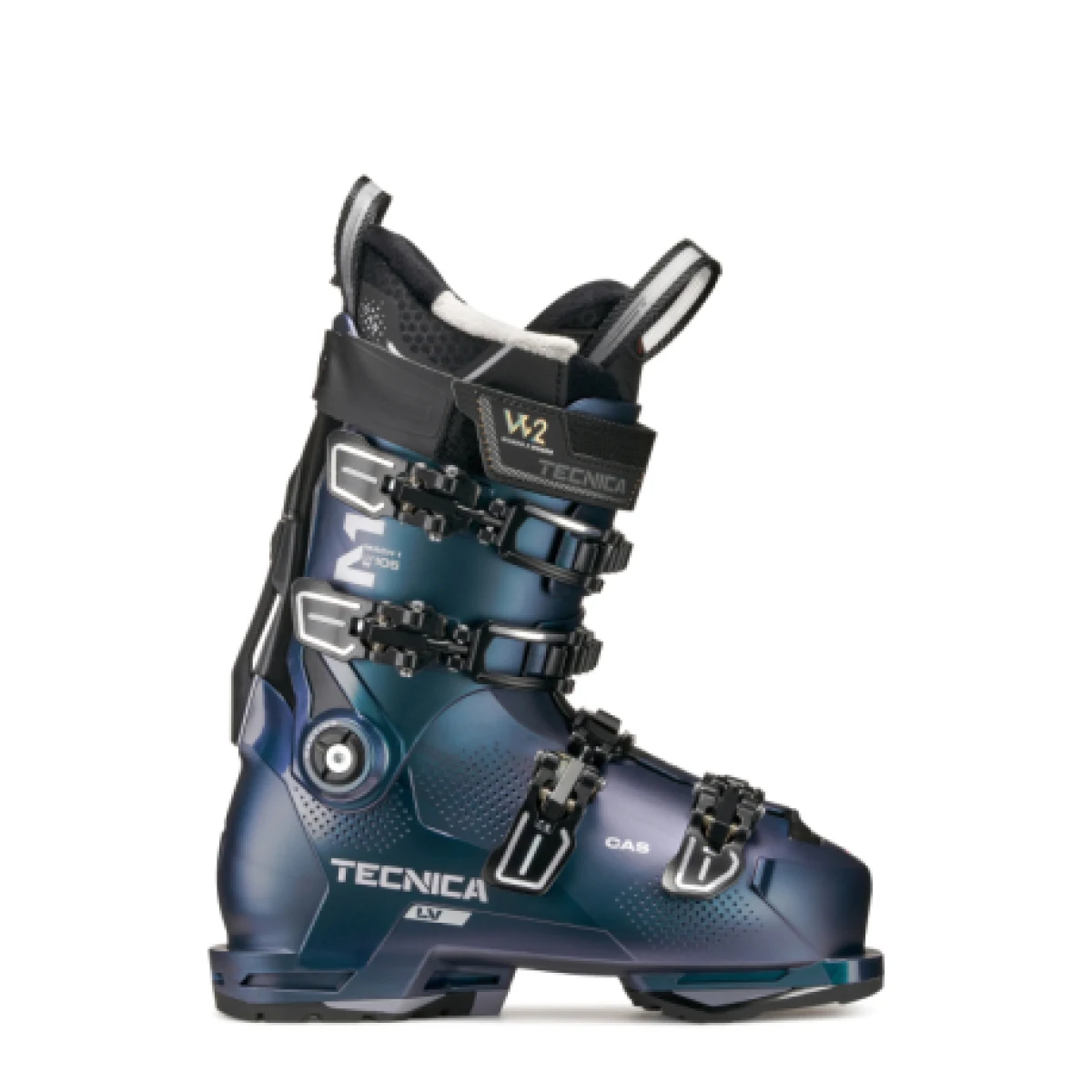 Dámske lyžiarky na zjazdovku - on piste TECNICA Mach1 LV 105 W TD2 GW, iridescent green · záber 1