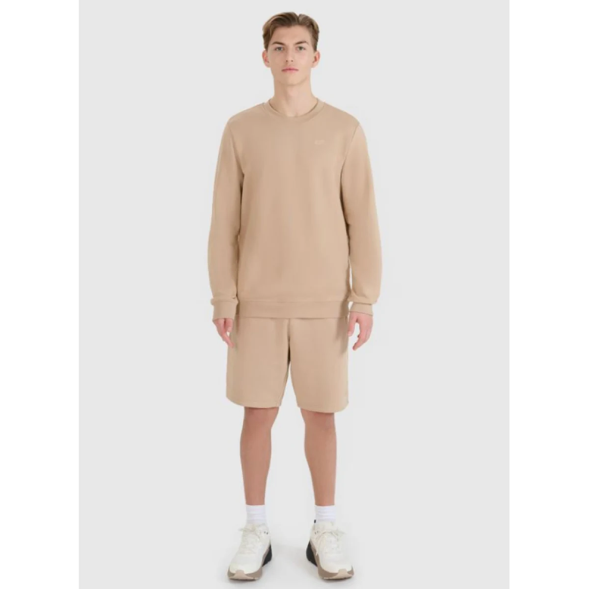 Pánske teplákové kraťasy 4F SHORTS CAS M571-83S-BEIGE · záber 3