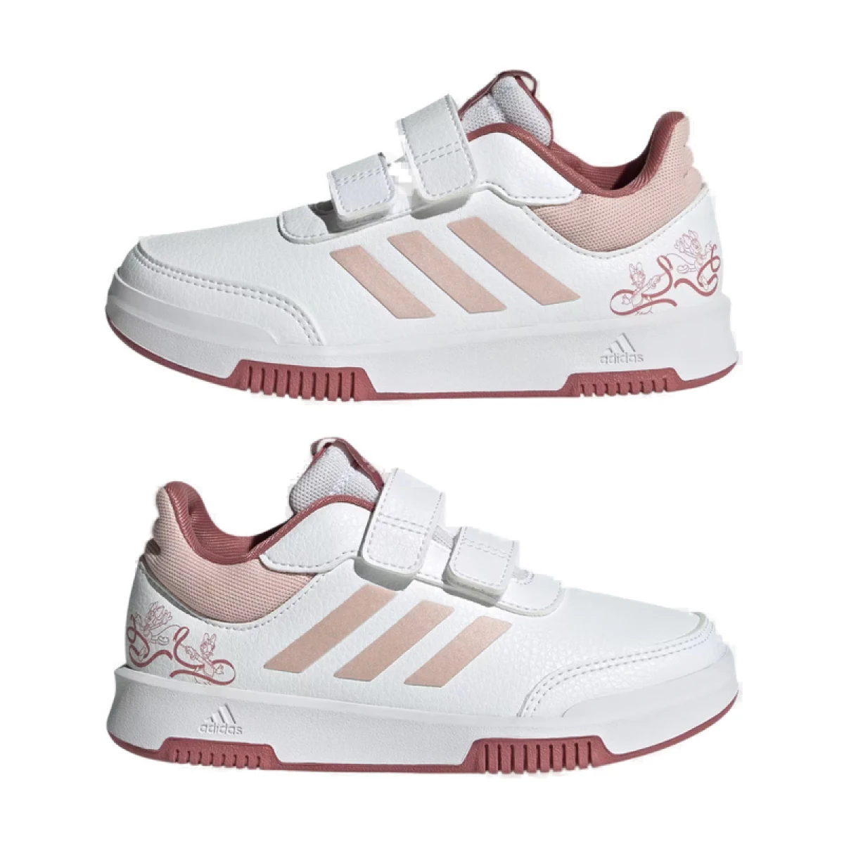 Dievčenská rekreačná obuv ADIDAS Tensaur Sport 2.0 Minnie white sandy pink preloved crimson · záber 3