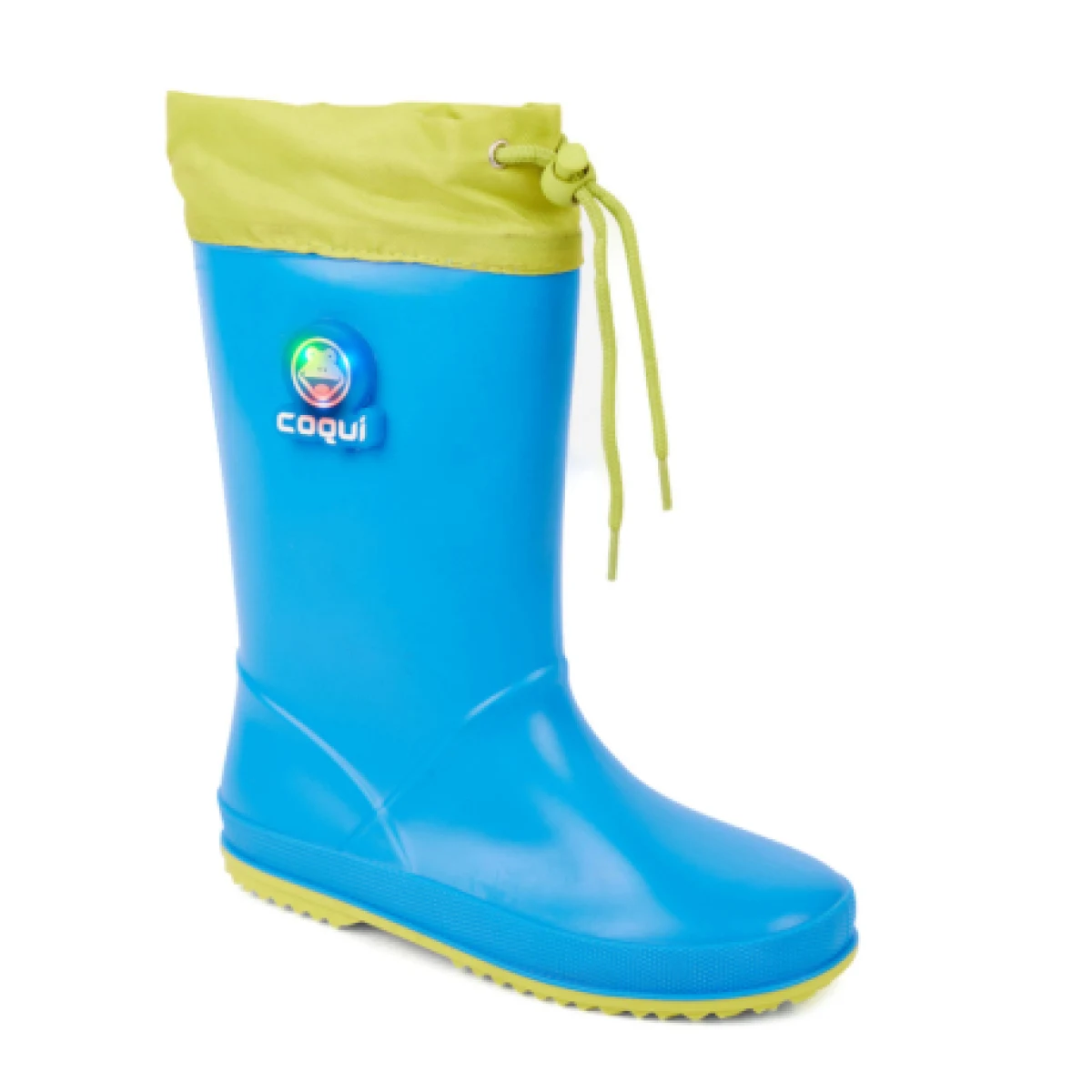 Chlapčenské gumáky COQUI Rainy Collar sea blue citrus flash · záber 1