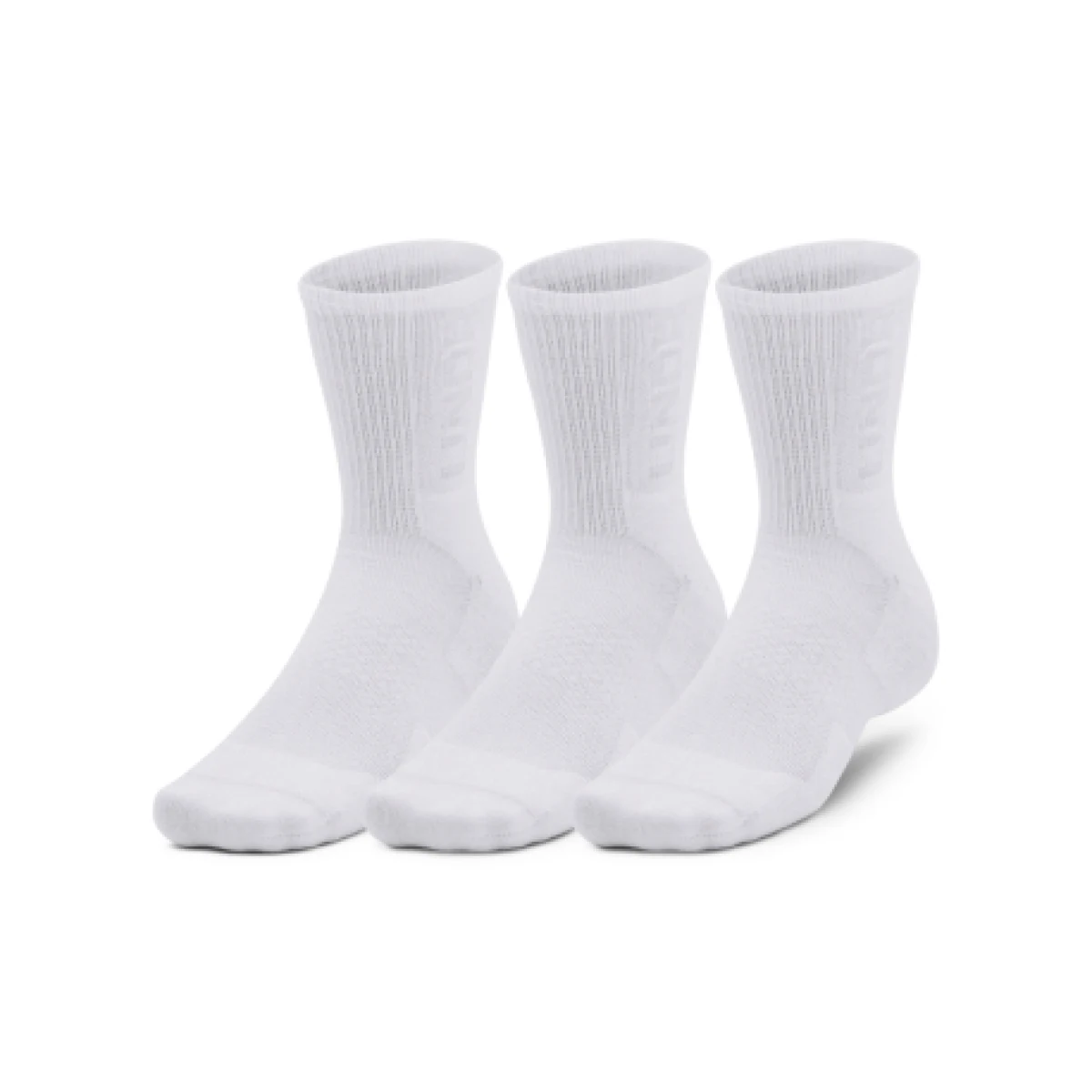 Ponožky UNDER ARMOUR UA 3-Maker 3 pack Mid-Crew-WHT-1373084-100 · záber 1