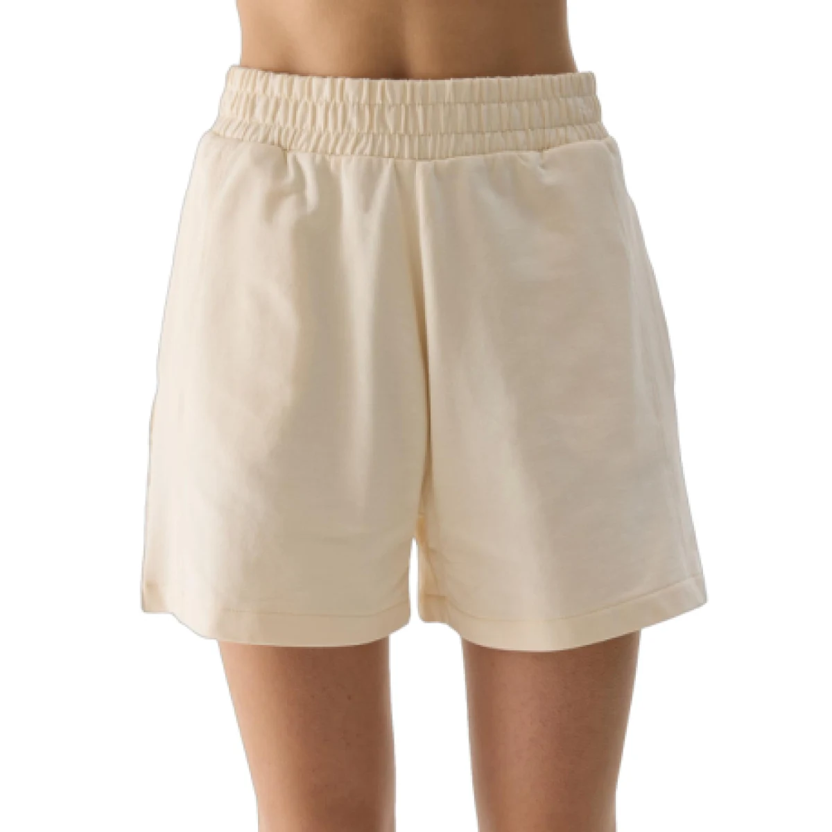 Dámske teplákové kraťasy 4F SHORTS CAS-4FWSS24TSHOF350-12S-CREME · záber 1