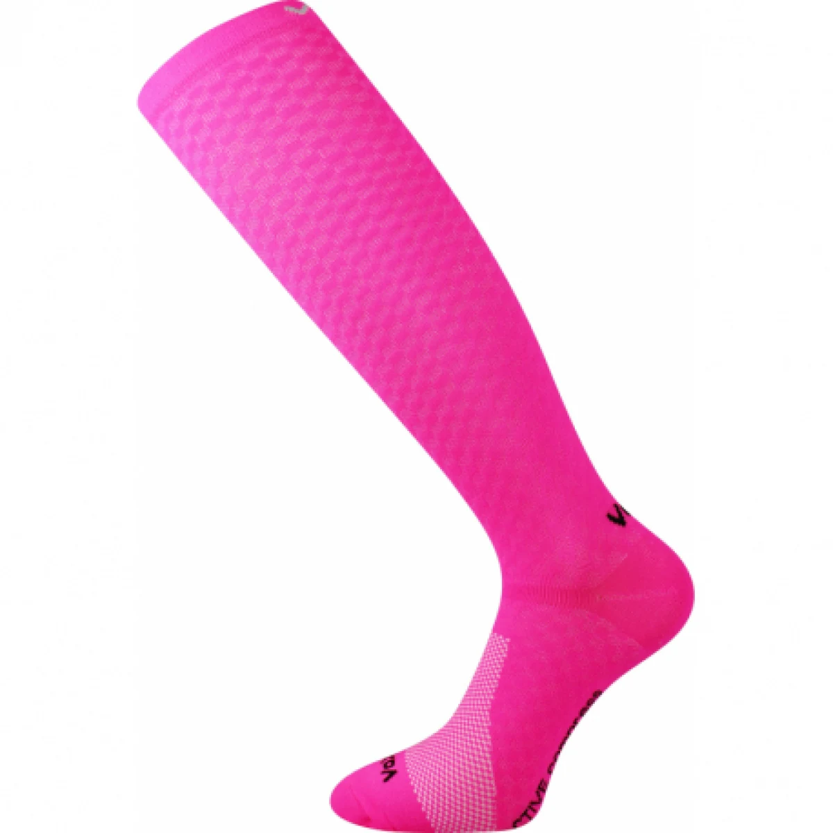 Dámske bežecké kompresné podkolienky VOXX Lithe-neon pink · záber 1
