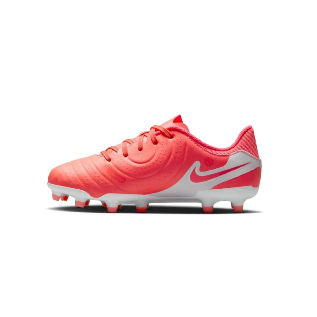 Chlapčenské futbalové kopačky outdoorové NIKE Tiempo Legend 10 Academy Jr FG MG hot lava white · záber 2