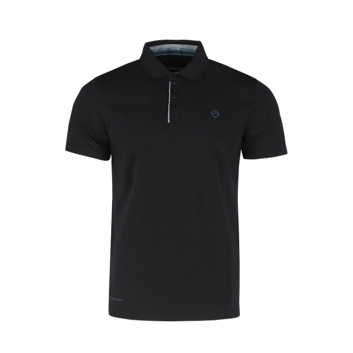 Pánske polo tričko s krátkym rukávom VOLCANO NIKOS-700-BLACK · záber 4