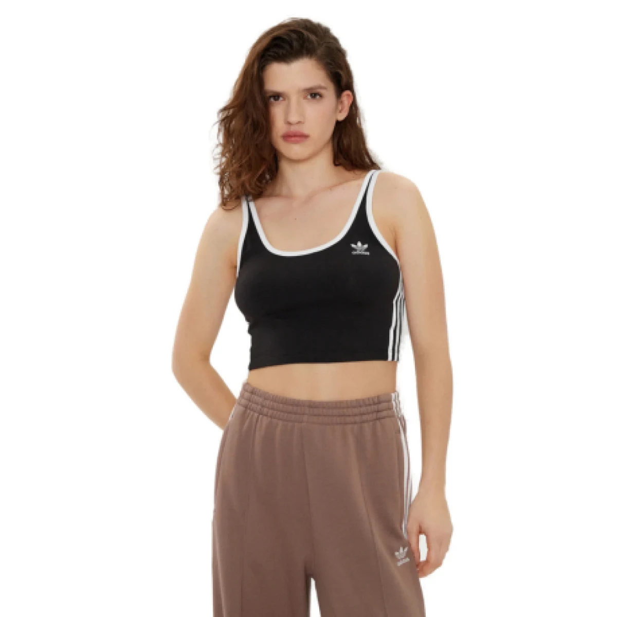 Dámske tielko ADIDAS ORIGINALS 3S BRA TOP-BLACK WHITE · záber 1