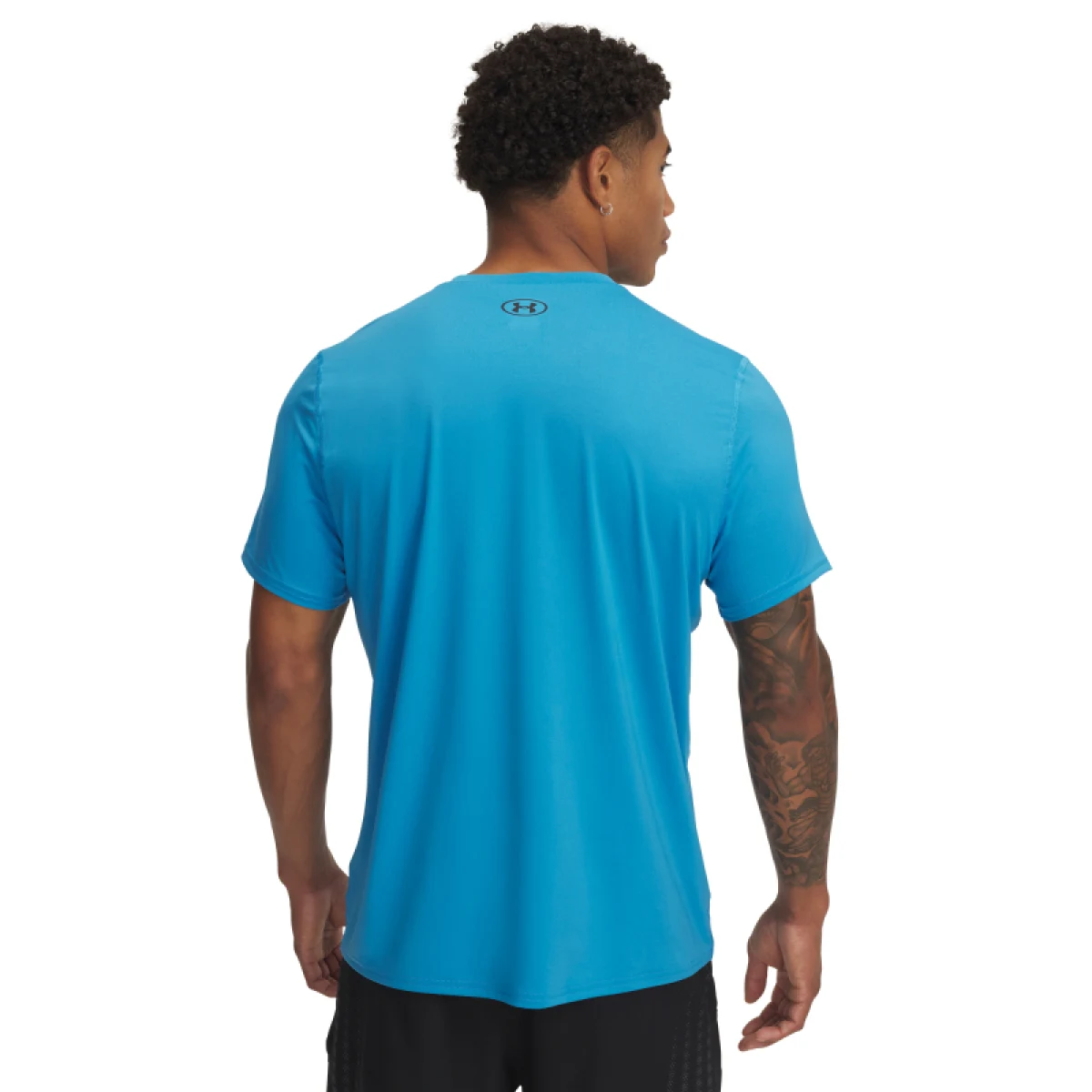 Pánske tréningové tričko s krátkym rukávom UNDER ARMOUR UA Heatgear Fitted SS-BLU · záber 2
