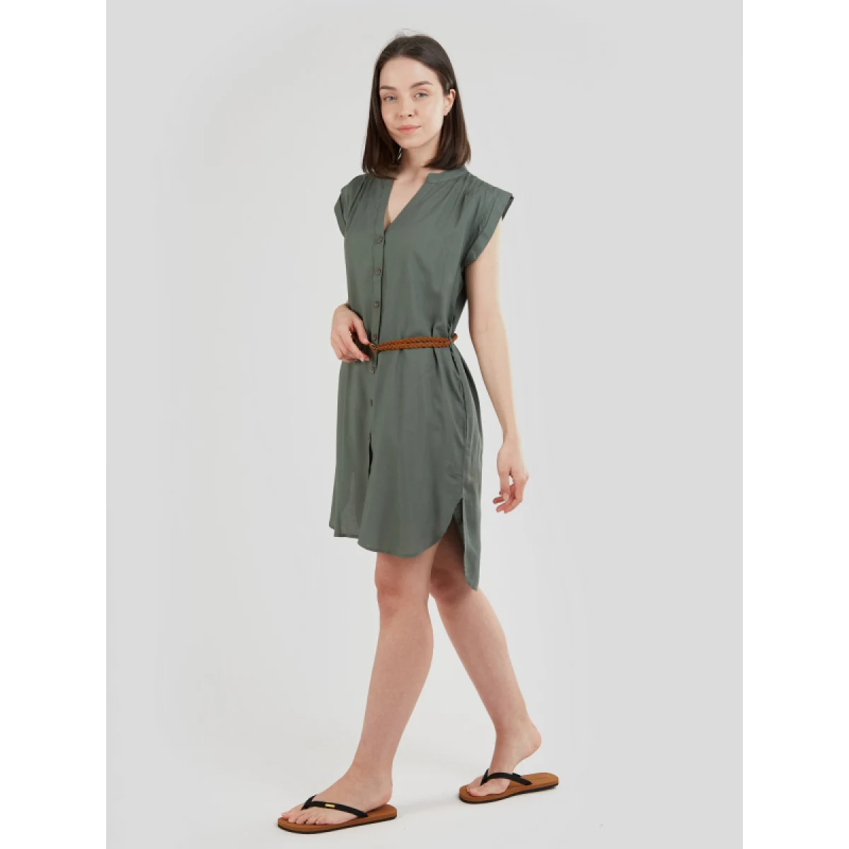 Dámske šaty FUNDANGO Mona Dress-537-khaki · záber 4