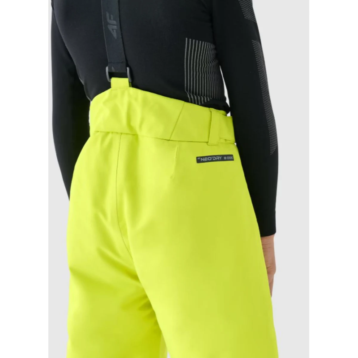 Chlapčenské lyžiarske nohavice 4F JUNIOR TROUSERS FNK-JWAW24TFTRM656-45S-CANARY GREEN · záber 5