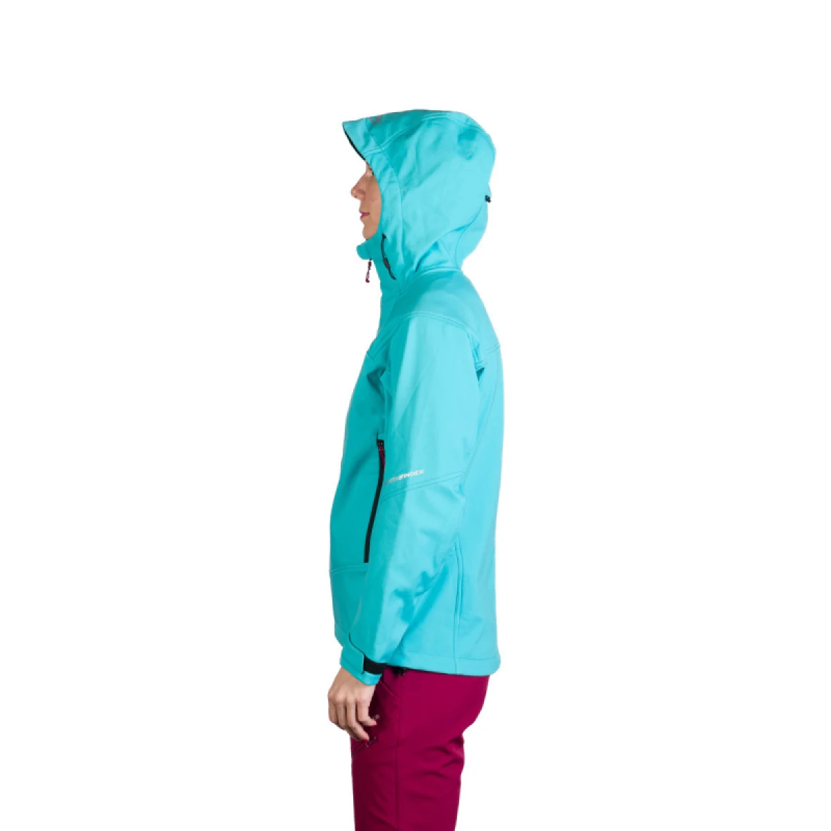 Dámska turistická softshellová bunda NORTHFINDER TINA-396lightblue · záber 4