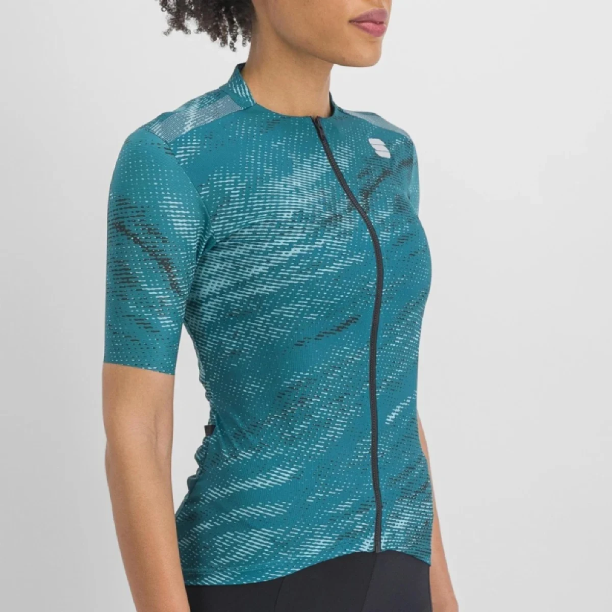 Dámsky cyklistický dres s krátkym rukávom SPORTFUL Cliff supergiara w jersey, shade spruce · záber 4