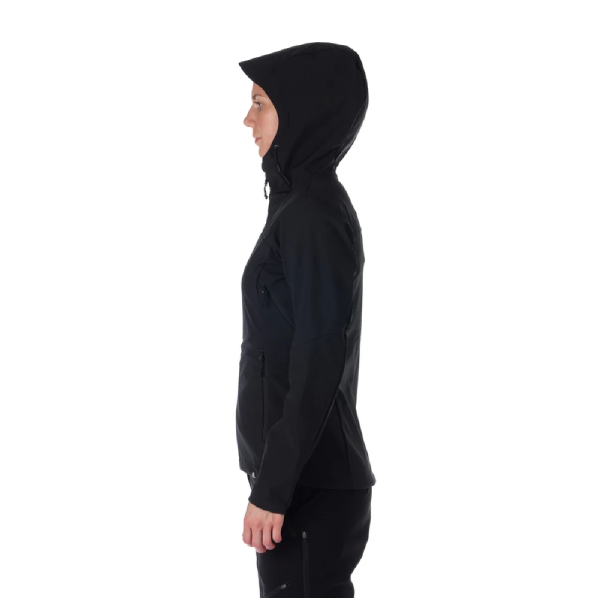 Dámska turistická softshellová bunda NORTHFINDER JANESSA-269-black · záber 3