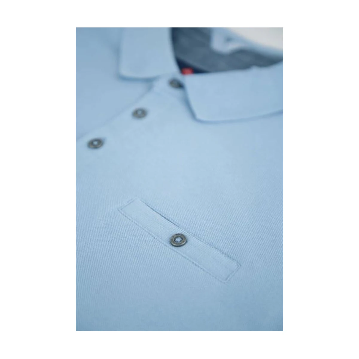 Pánske polo tričko s krátkym rukávom VOLCANO NICK-601-BLUE · záber 5