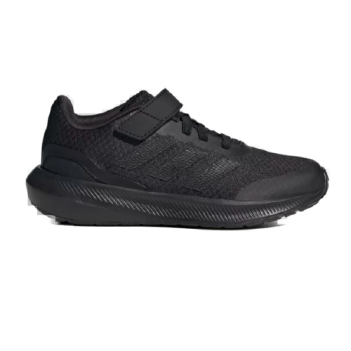 Chlapčenská rekreačná obuv ADIDAS Runfalcon 3.0 Elastic Lape core black core black core black · záber 1