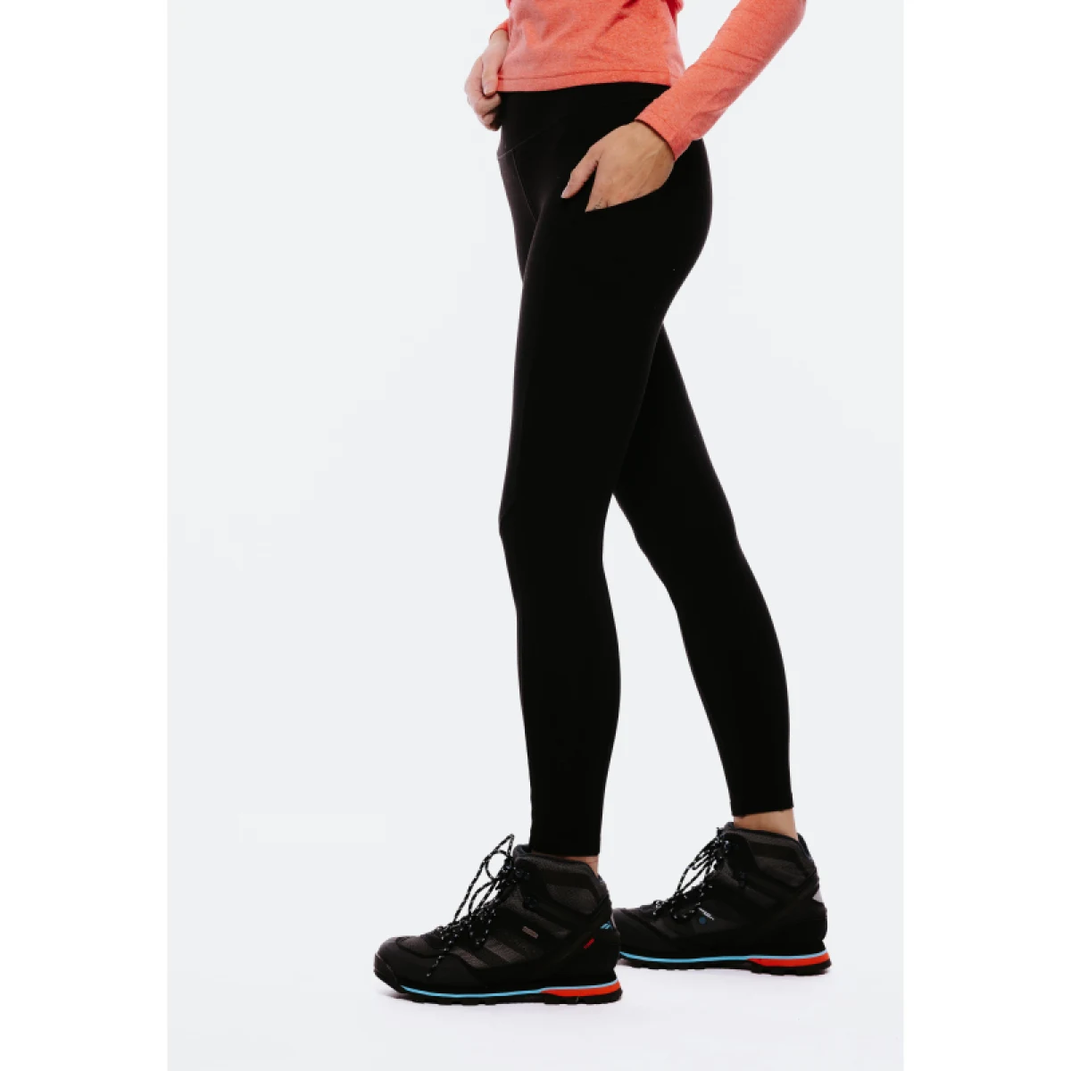Dámske turistické zateplené legíny EVERETT RUNNA II black · záber 3