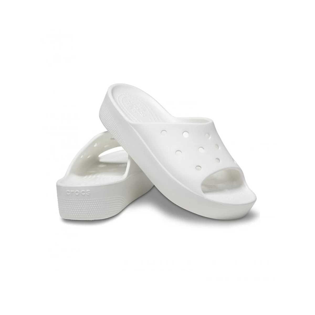 Dámske šlapky (plážová obuv) CROCS Classic Platform Slide white · záber 4
