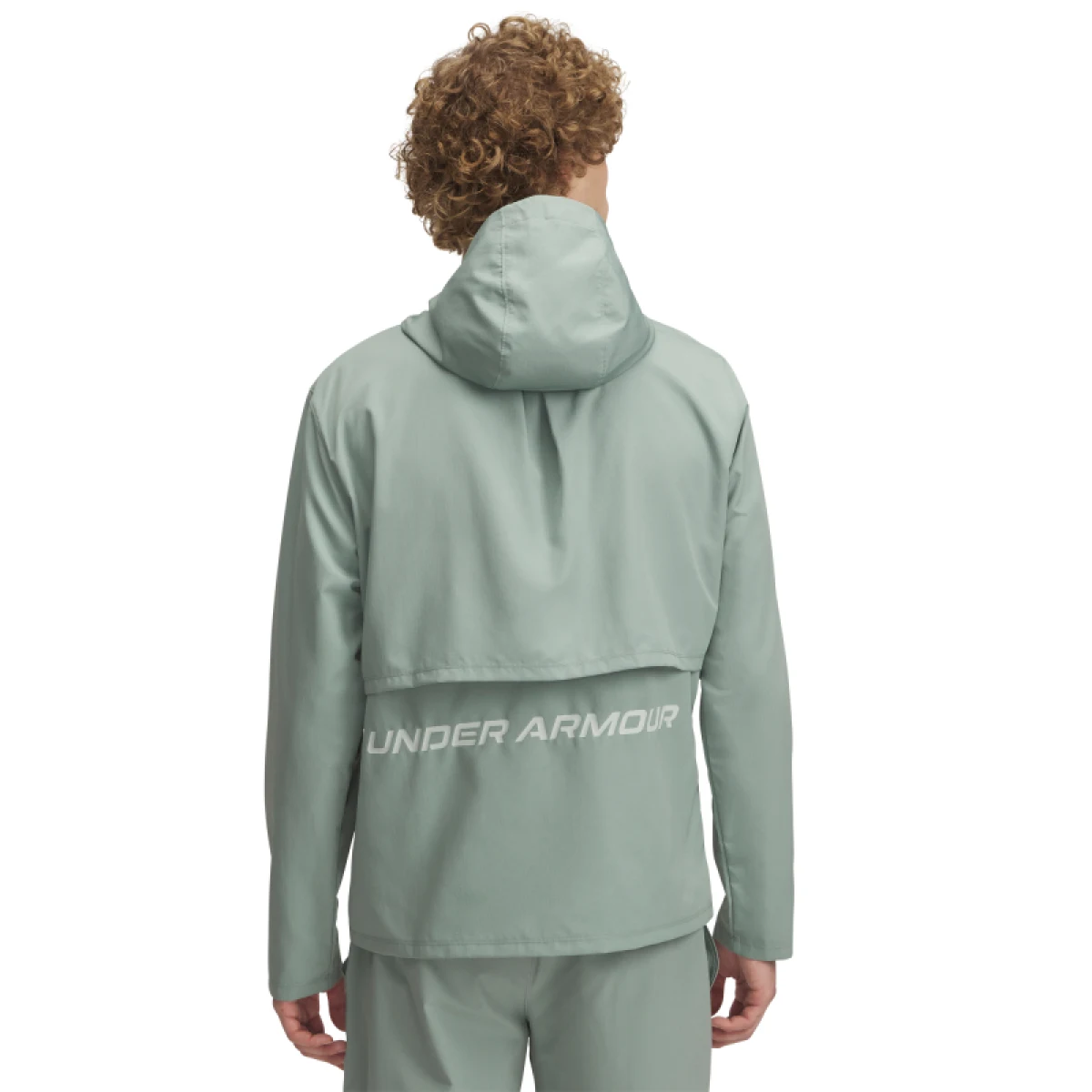 Pánska bežecká bunda UNDER ARMOUR UA Launch Hooded Jacket-GRN · záber 2