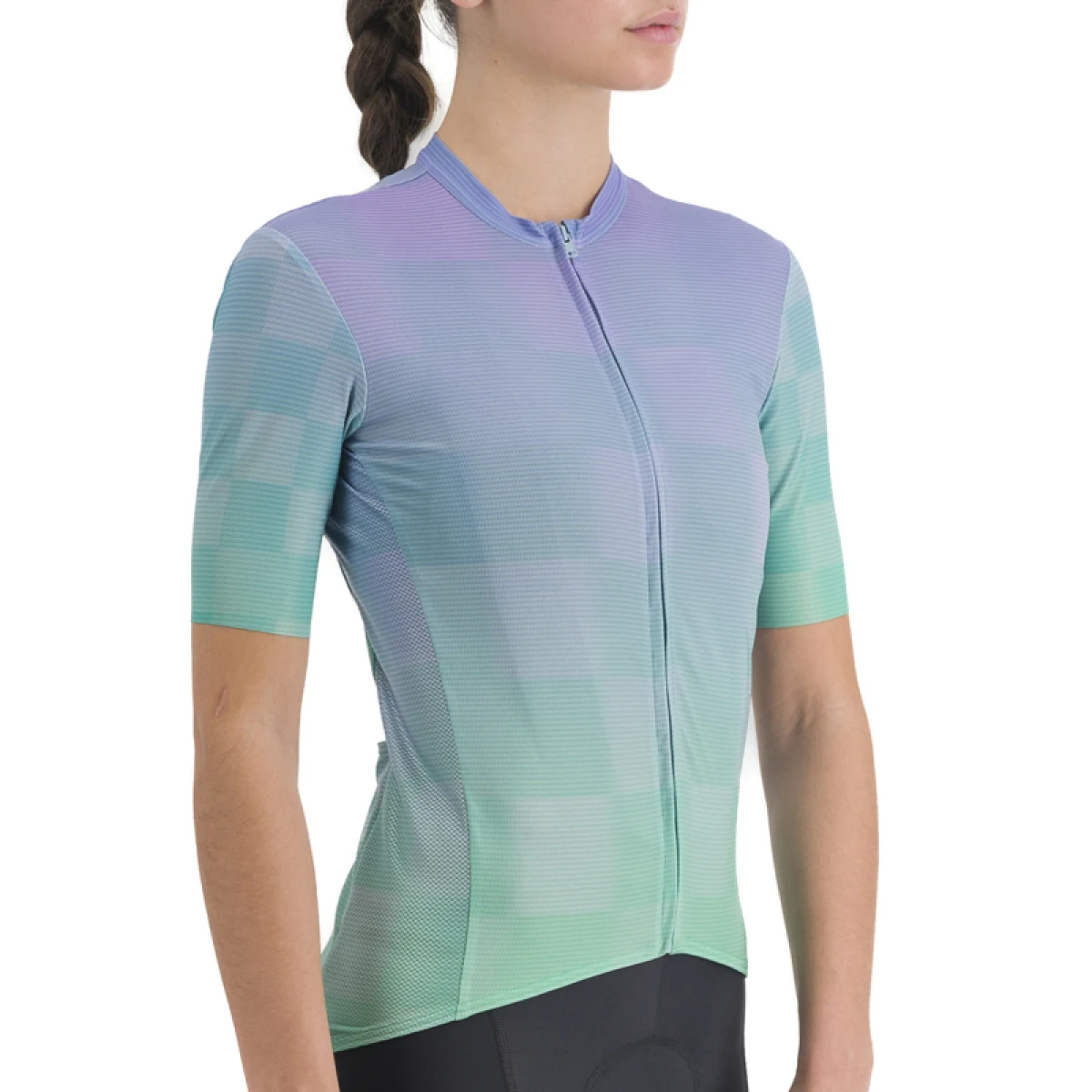 Dámsky cyklistický dres s krátkym rukávom SPORTFUL Rocket w jersey, chalk violet jade cream · záber 2