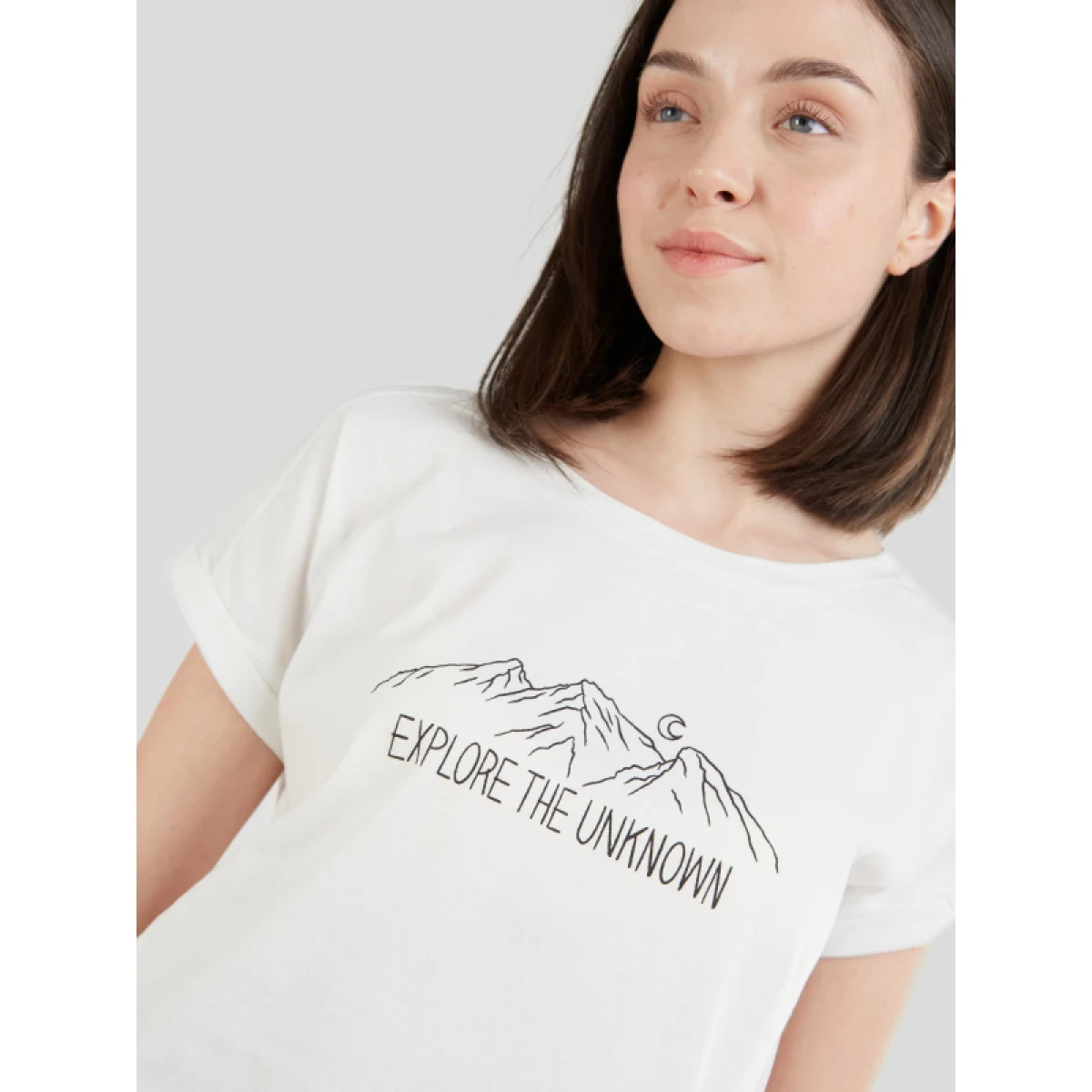 Dámske turistické tričko s krátkym rukávom FUNDANGO Atmos T-shirt-170-stone · záber 5