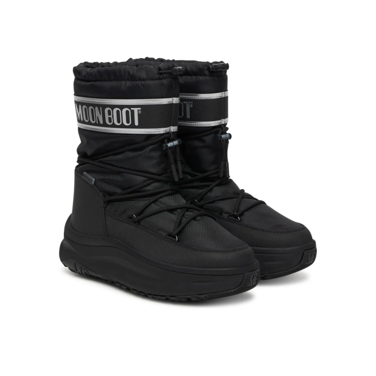 Pánske členkové zimné topánky MOON BOOT MB MOON247 POLAR WP-NH36 BLACK SILVER · záber 2