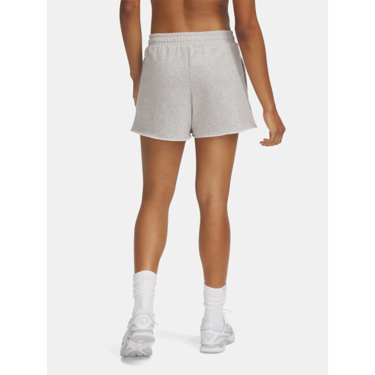 Dámske teplákové kraťasy UNDER ARMOUR UA Rival Terry Short-GRY · záber 3