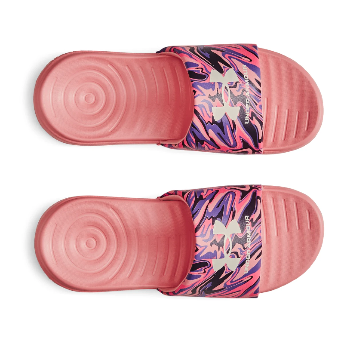 Dámske šlapky (plážová obuv) UNDER ARMOUR UA W Ansa Graphic posh pink posh pink ivory · záber 3