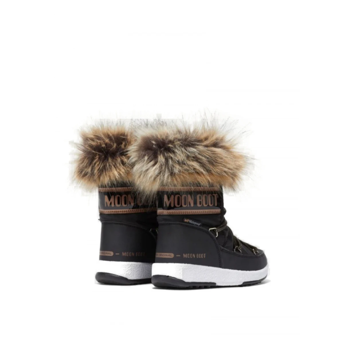 Detské členkové zimné topánky MOON BOOT MONACO LOW, 002 black copper · záber 2