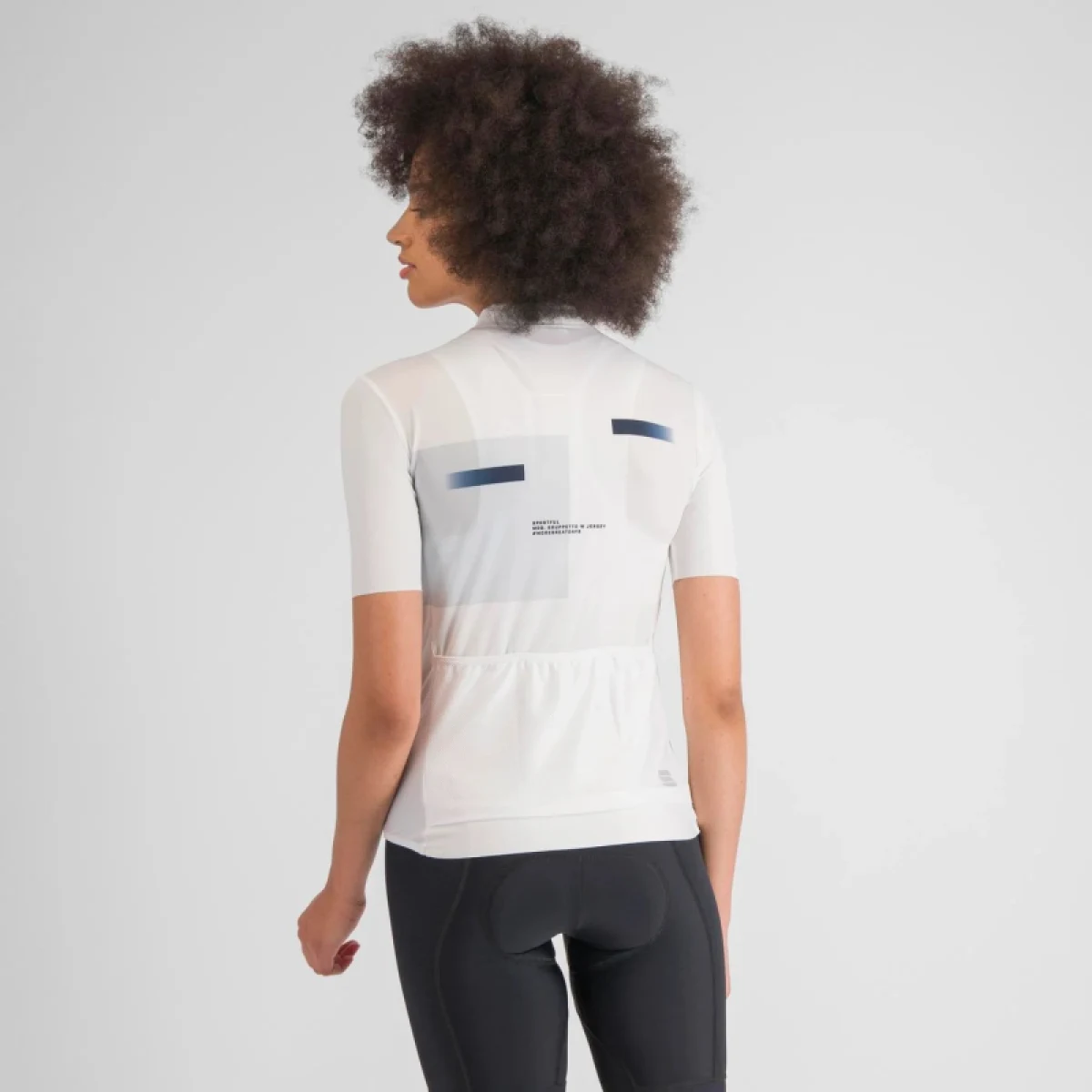 Dámsky cyklistický dres s krátkym rukávom SPORTFUL Gruppetto w jersey, white plein air · záber 3